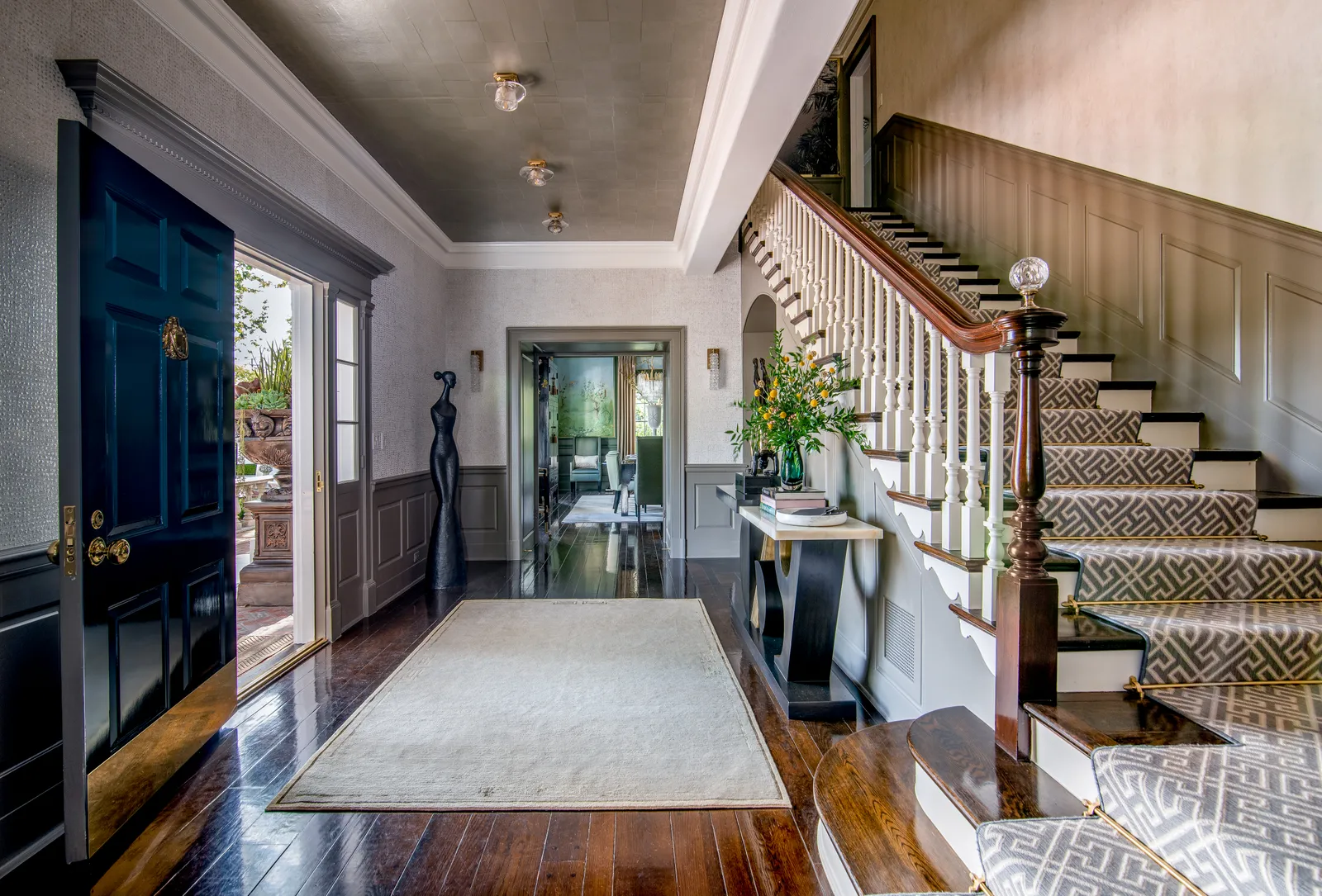 Foyer and staircase at the 2023 Pasadena Showcase House